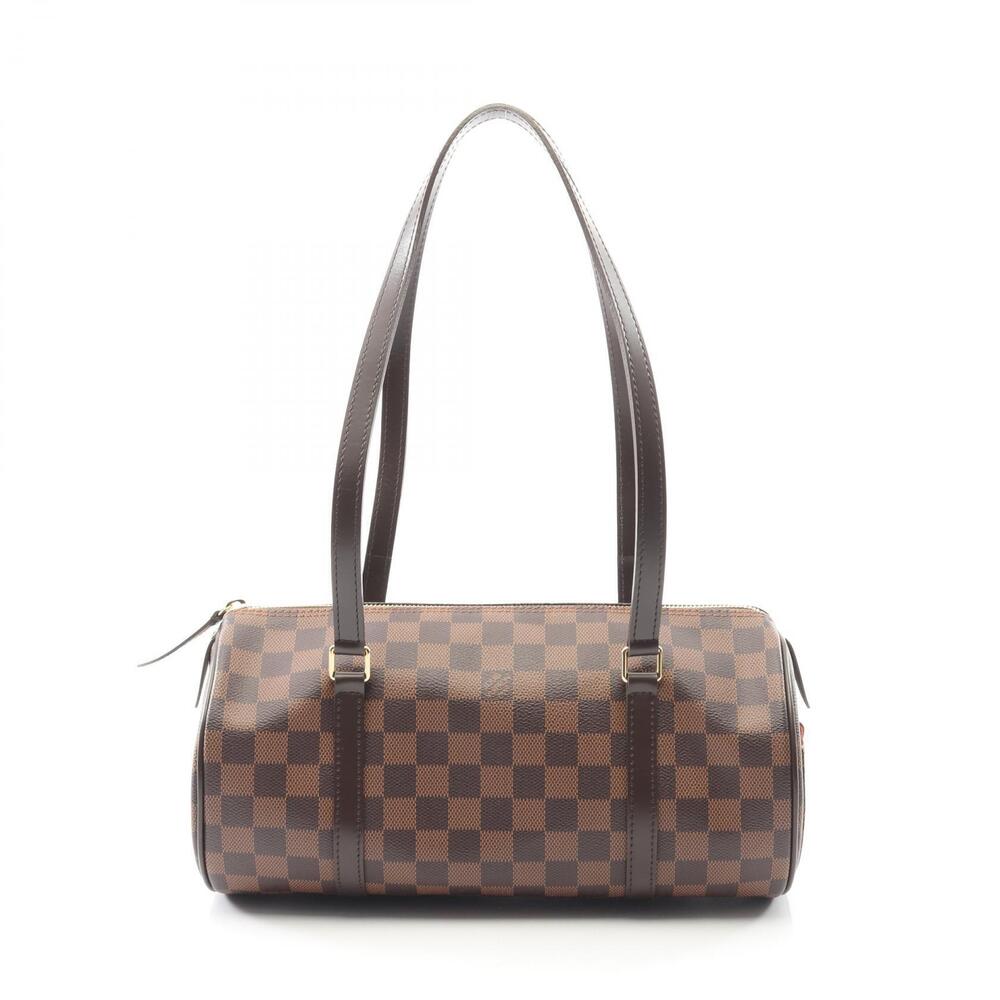 Louis Vuitton Papillon Shoulder Bag Canvas Leather Damier Brown